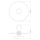 Fermaluce wall light with mini Ellepì 'Maioliche' flat lampshade – Without Matter, Without bulb, Majolica Blue – photo 5