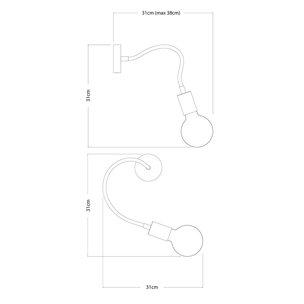 Flex 30 wall lamp with Globe bulb – photo 7