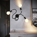 Flex 60 applique ou plafonnier flexible à lumière diffuse avec ampoule LED G95 – Matter ON/OFF, Sans ampoule, Noir – photo 2