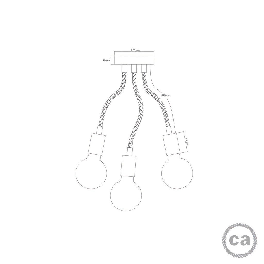 Flex 60 applique ou plafonnier flexible à lumière diffuse avec ampoule LED G95 – Matter ON/OFF, Sans ampoule, Noir – photo 4