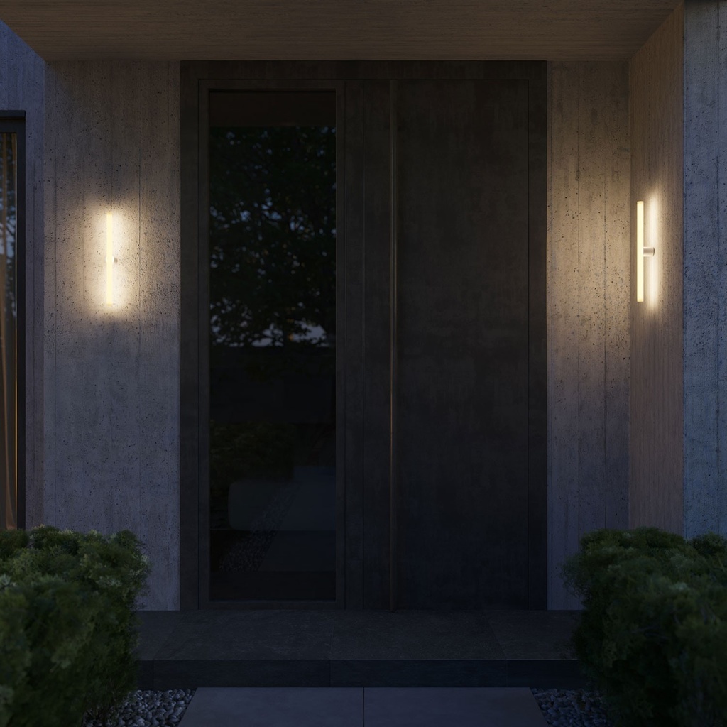 Lampada Esse14 da parete o soffitto per lampadina LED lineare S14d, impermeabile IP44 – foto 12