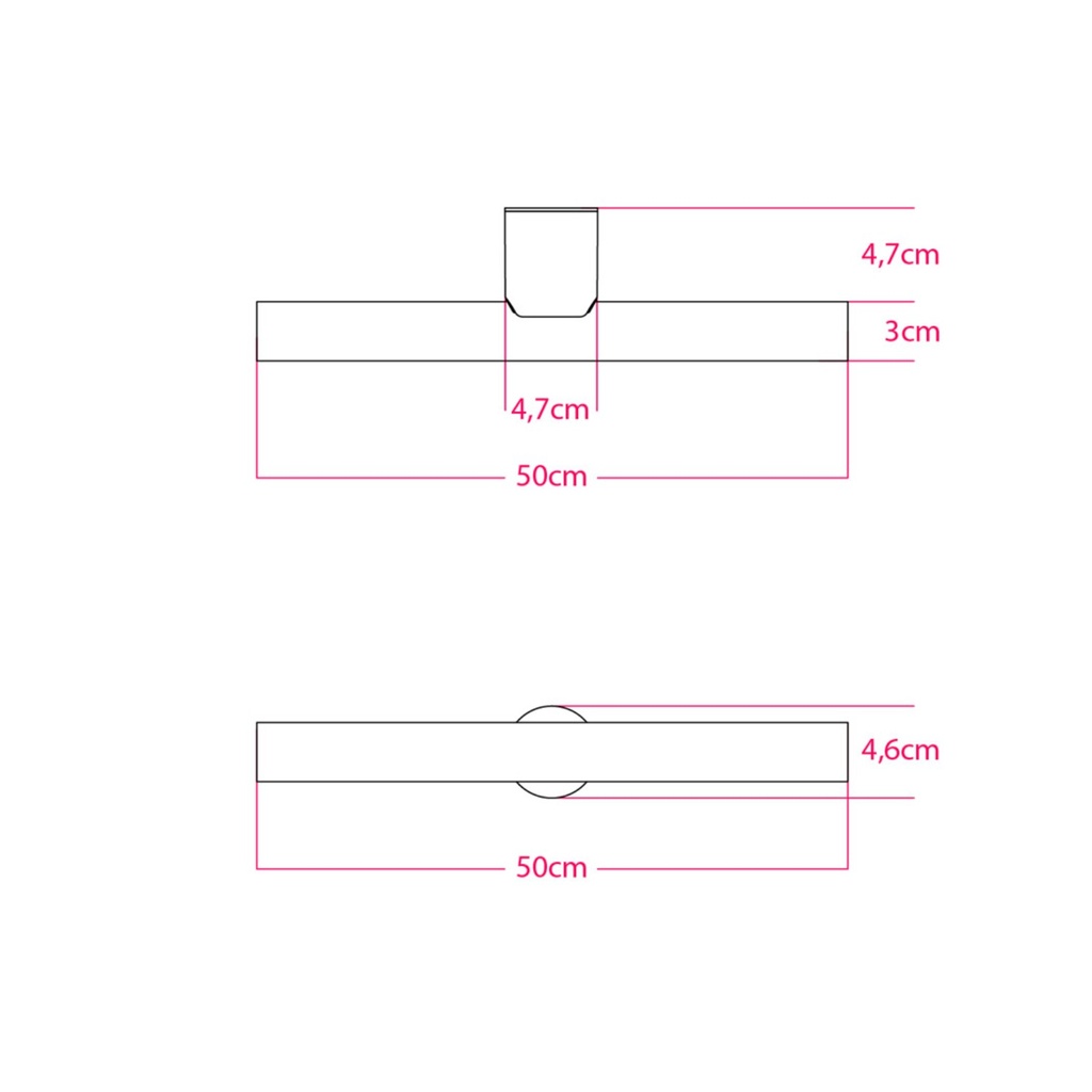 Lampada Esse14 da parete o soffitto per lampadina LED lineare S14d, impermeabile IP44 – Senza lampadina, Bianco – foto 10
