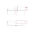 Lampada Esse14 da parete o soffitto per lampadina LED lineare S14d, impermeabile IP44 – Senza lampadina, Bianco – foto 10