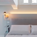 Fermaluce Wood, wooden wall light with bent extension – photo 4