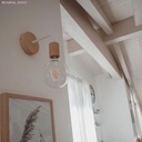 Fermaluce Wood, wooden wall light with bent extension – photo 7