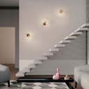 Fermaluce Metallo 90° con paralume Diamond, lampada filomuro orientabile in metallo – Matter ON/OFF, Senza lampadina, Rame – foto 3
