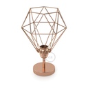 Fermaluce Metallo 90° con paralume Diamond, lampada filomuro orientabile in metallo – Matter ON/OFF, Senza lampadina, Rame – foto 4