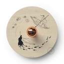 Applique Fermaluce Romantic avec abat-jour UFO en bois illustré double face – Sans Matter, Sans ampoule, Fernando Cobelo – photo 2