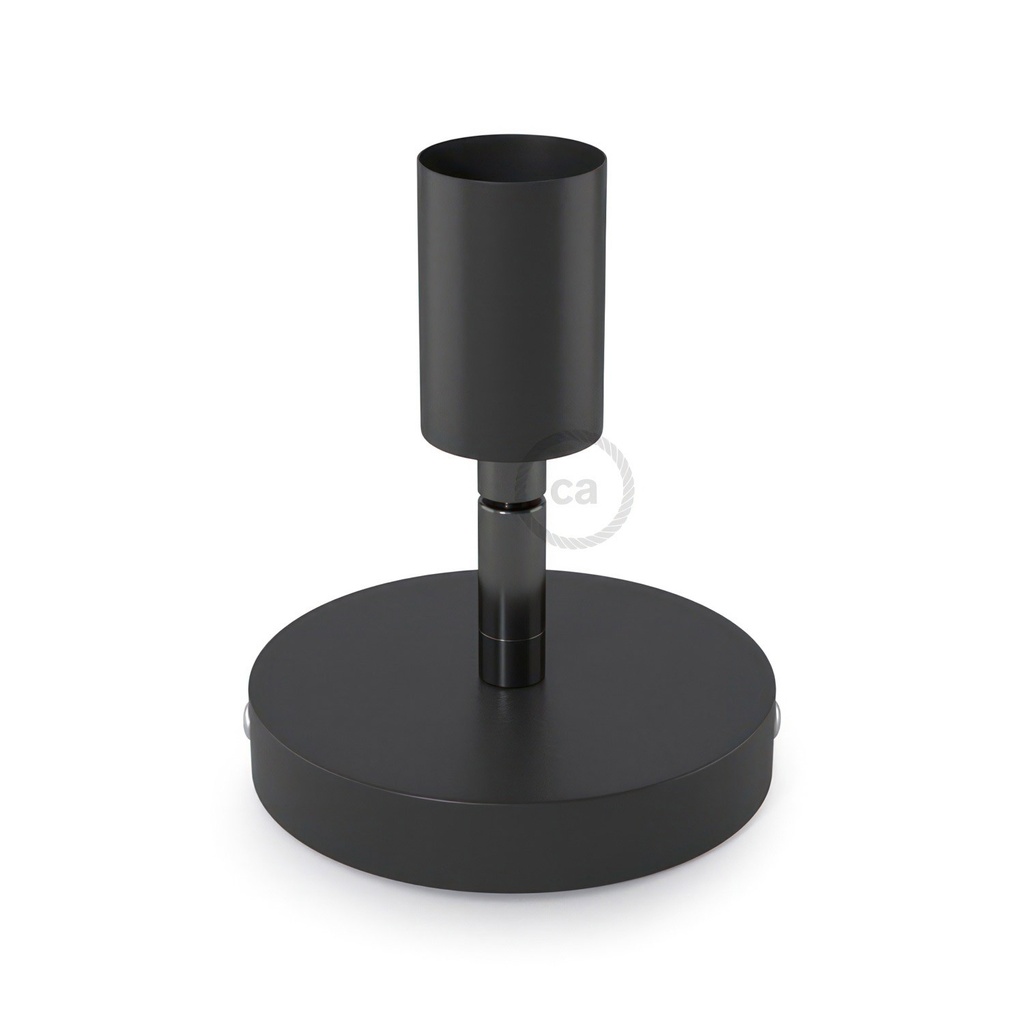 Applique et plafonnier Fermaluce Métal 90°, point lumineux orientable – Non, Sans ampoule, Noir – photo 3