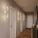 Fermaluce Metal, lampada a muro in metallo con doppia estensione curva – Senza Matter, Senza lampadina, Bianco – foto 2