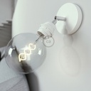 Fermaluce Metallo 90°, punto luce orientabile da parete o soffitto con portalampada filettato E27 – Matter ON/OFF, Senza lampadina, Bianco – foto 2