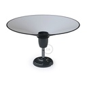 Applique et plafonnier Fermaluce 90° orientable en porcelaine avec abat-jour Swing – Sans ampoule, Noir – photo 3