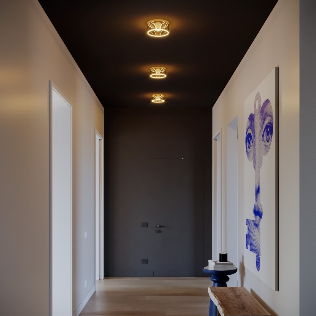 Wandleuchte mit Ghost smoky Leuchtmittel – Weiß – Foto 4