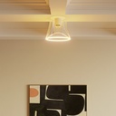 Design ceiling light with transparent cone-shaped Ghost bulb – white – photo 2