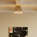 Plafoniera design con lampadina Ghost a cono smoky – Bianco – foto 2