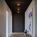 Plafoniera design con lampadina Ghost a cono smoky – Bianco – foto 3