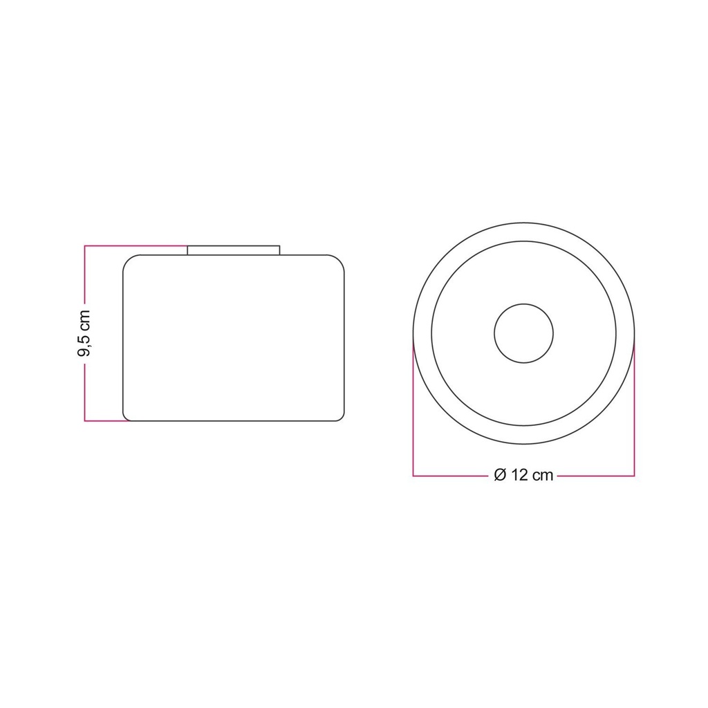Applique avec ampoule Ghost mini transparente – blanc – photo 7