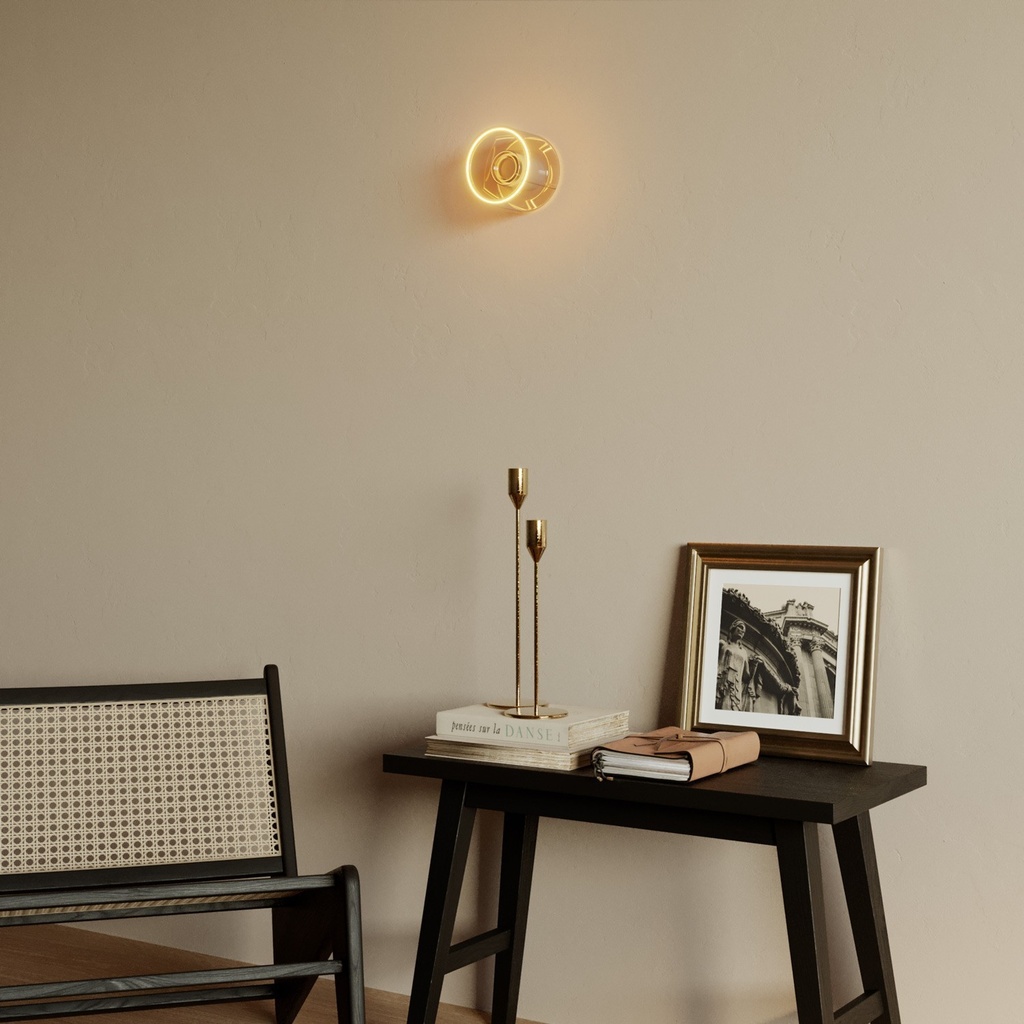 Applique con lampadina Ghost mini smoky – Bianco – foto 2