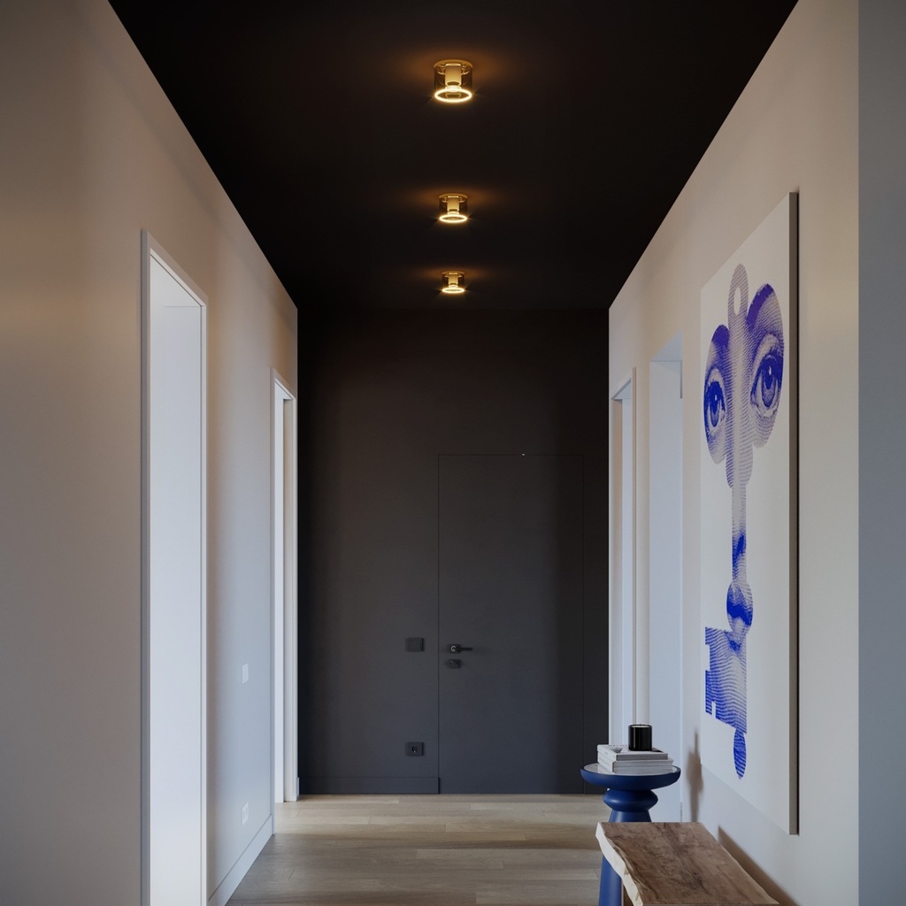 Applique con lampadina Ghost mini smoky – Bianco – foto 4