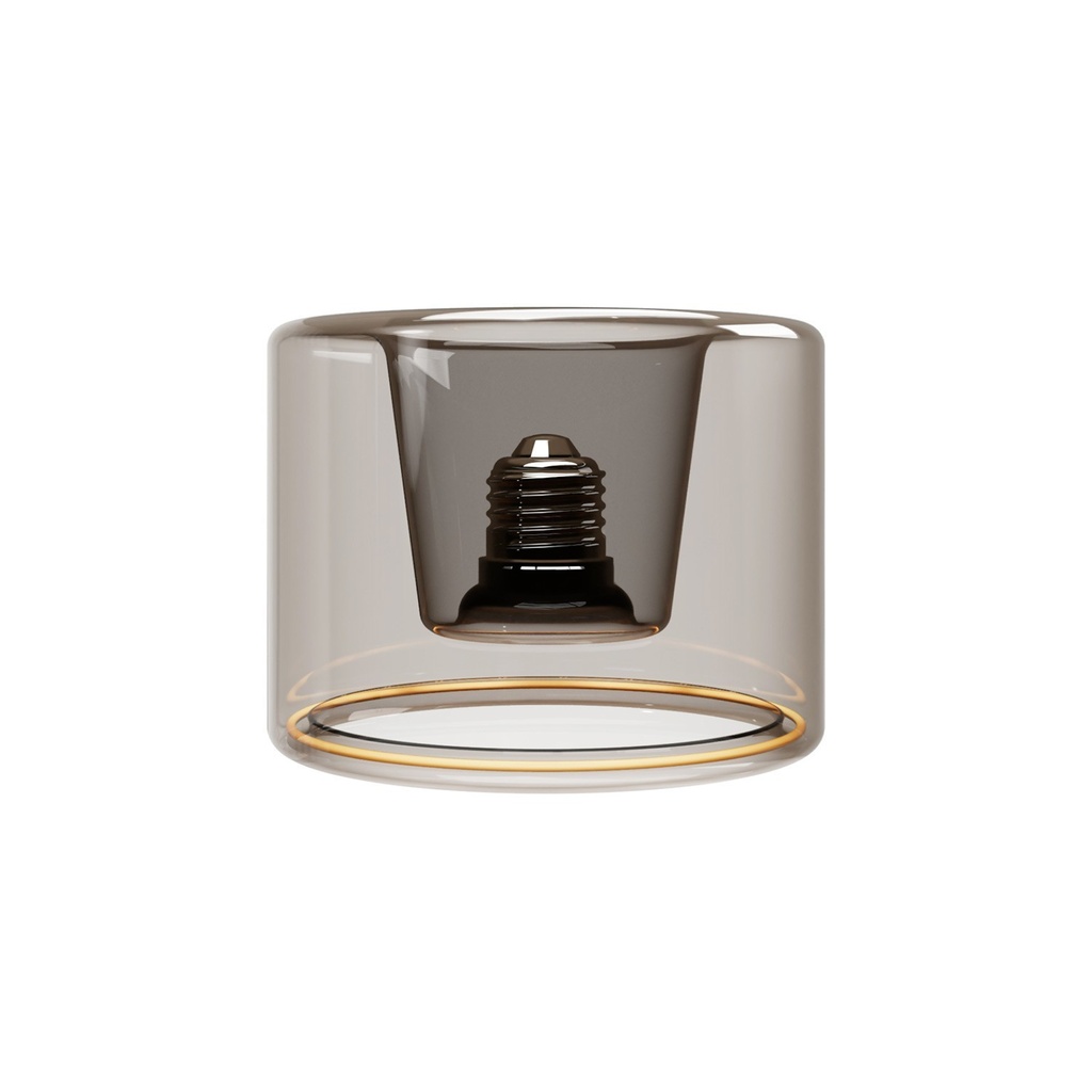 Applique con lampadina Ghost mini smoky – Bianco – foto 6