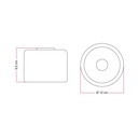 Applique con lampadina Ghost mini smoky – Bianco – foto 7