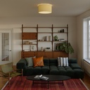 Medium fabric ceiling light – Without bulb, Arenal Gold – photo 2