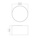 Medium fabric ceiling light – Without bulb, Arenal Gold – photo 7