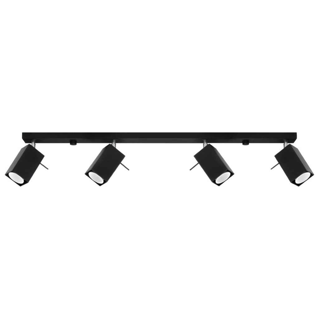 [SL.0459] Lampada a soffitto MERIDA 4L nero