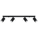 Lampada a soffitto MERIDA 4L nero
