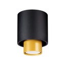 NESI Lampada da soffitto nera