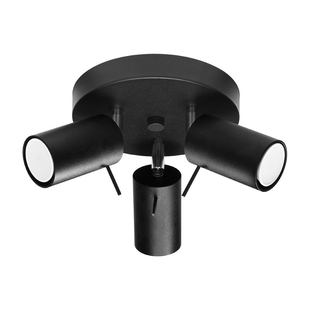 RING 3P ceiling light black