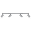 Lampada a soffitto RING 4L grigio