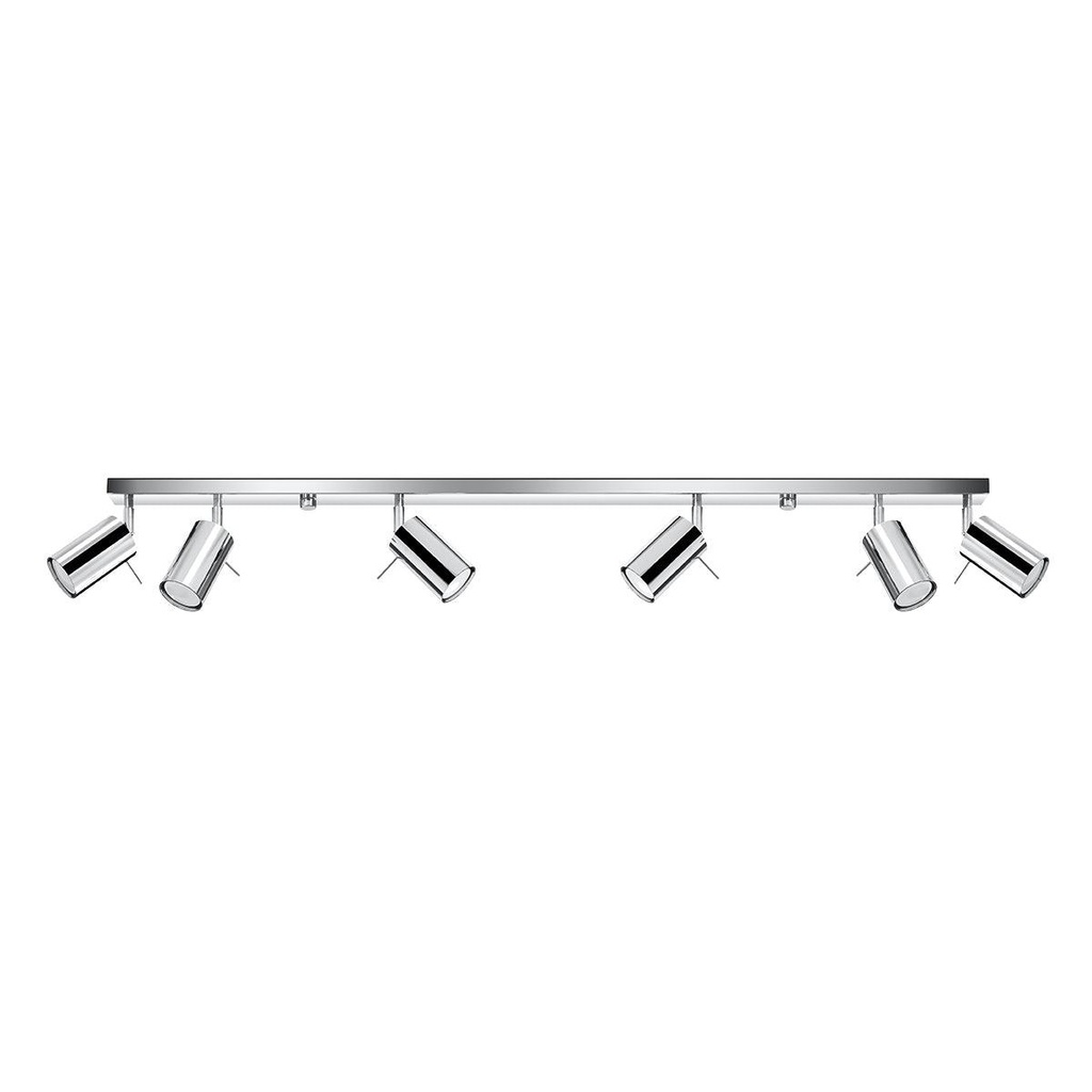 Lampada a soffitto RING 6L cromo