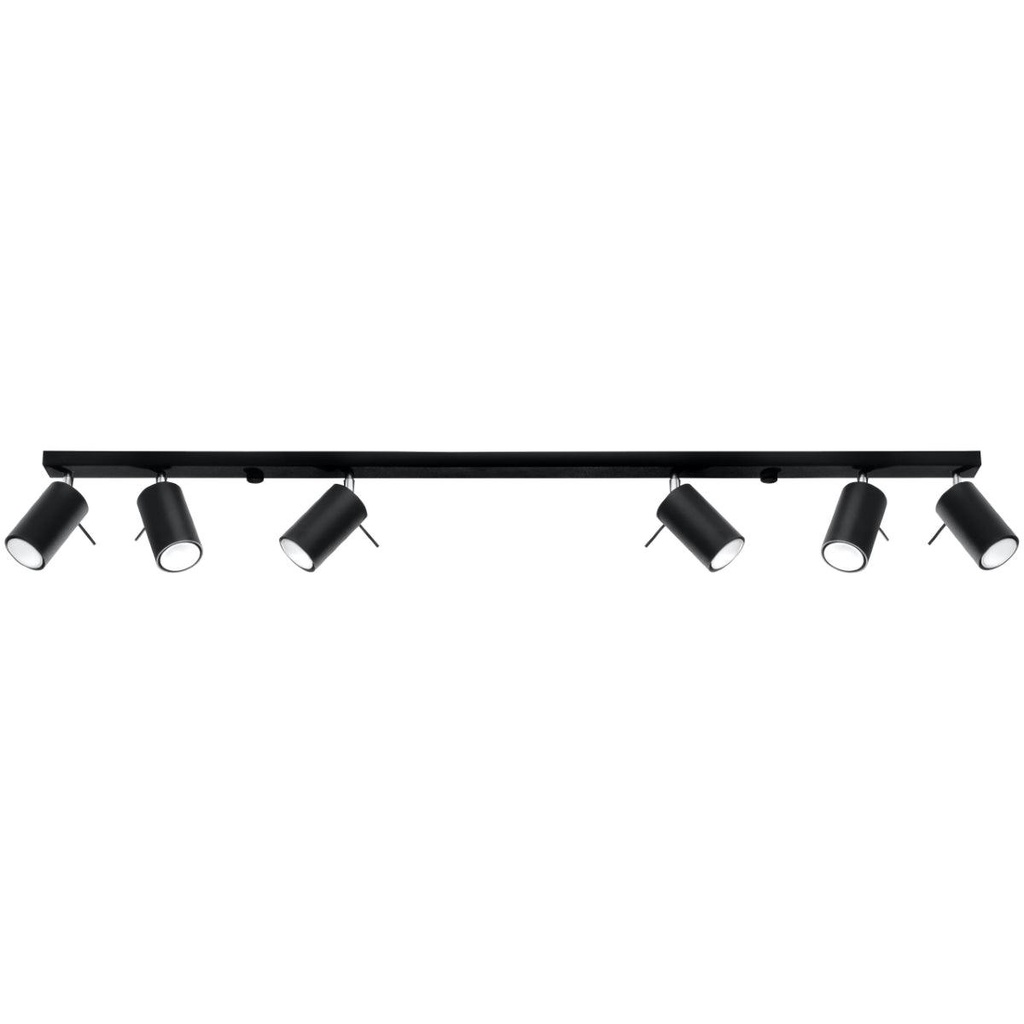RING 6L Black Ceiling Lamp