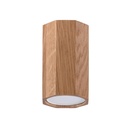 Lampada a soffitto ZEKE 10 rovere