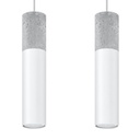 Lampada a sospensione BORGIO 2 bianco