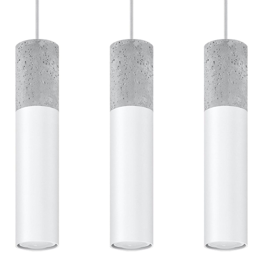 Suspension blanche BORGIO 3L