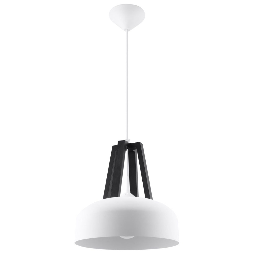 [SL.0387] CASCO pendant lamp white/black