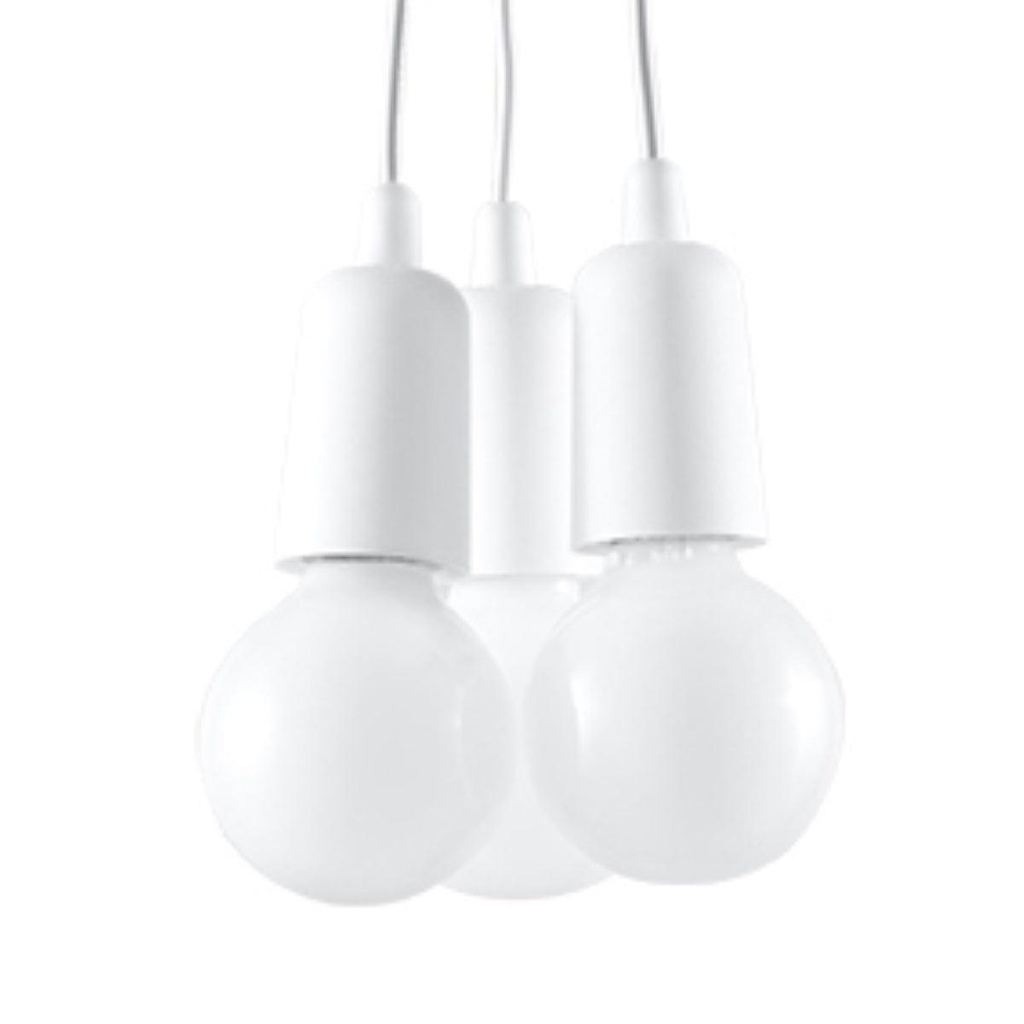 Lampada a sospensione DIEGO 3 bianco