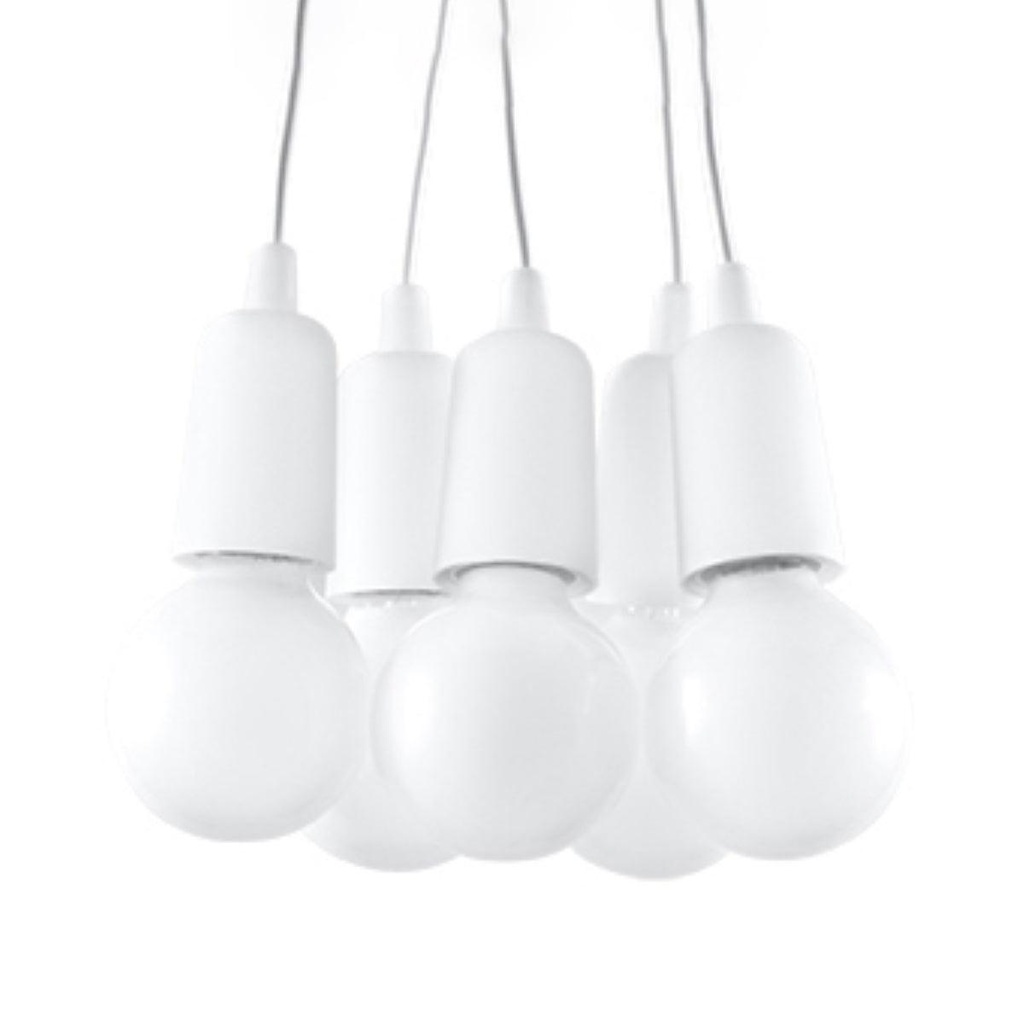 Lampada a sospensione DIEGO 5 bianco