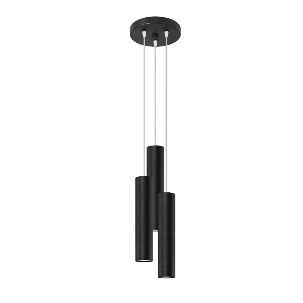 LAGOS 3P pendant lamp black
