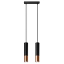 Suspension LOOPEZ 2 noir/cuivre