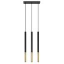 Lampada a sospensione MOZAICA 3L nero/oro