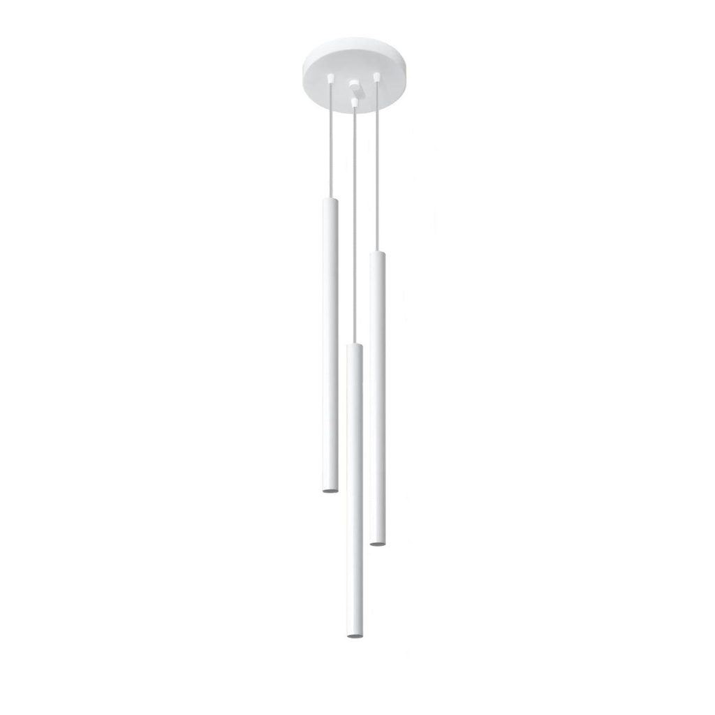 Lampada a sospensione PASTELO 3P bianco