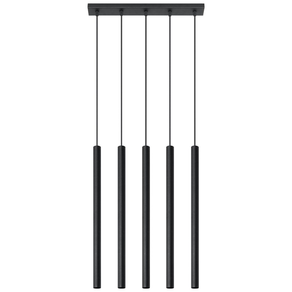 PASTELO 5 Lampada a sospensione nera