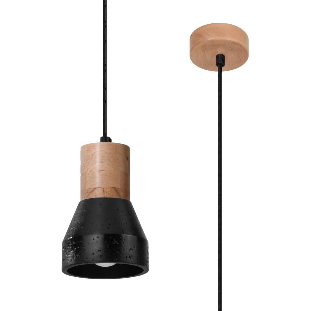Lampada a sospensione QUBIC nero
