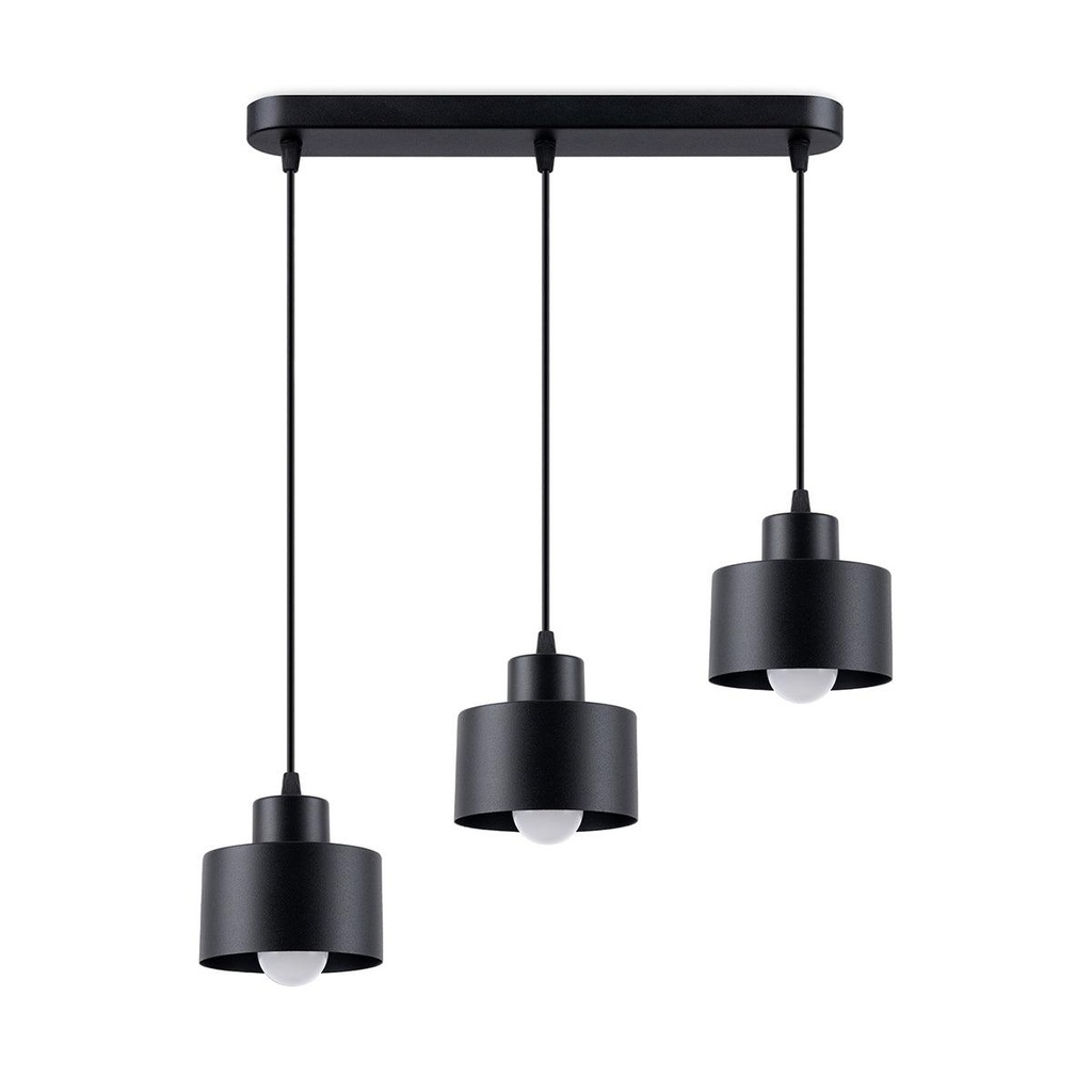 [SL.1133] SAVAR 3 Lampada a sospensione nera