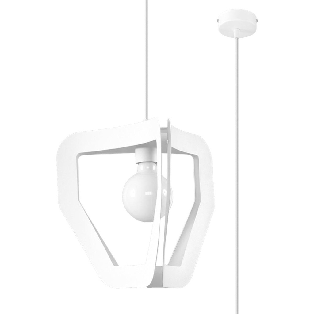 Lampada a sospensione TRES bianco
