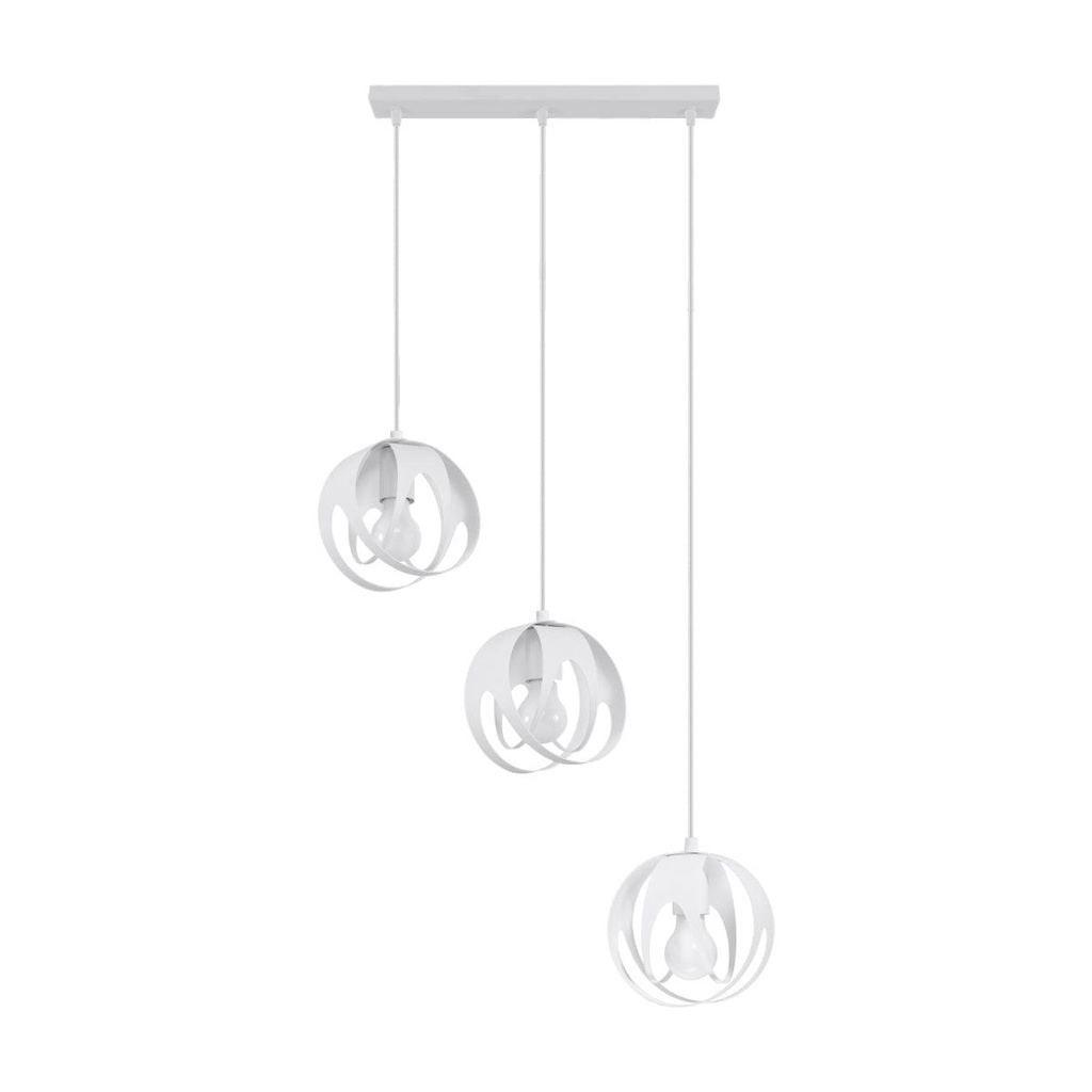 Lampada a sospensione TULOS 3L bianco