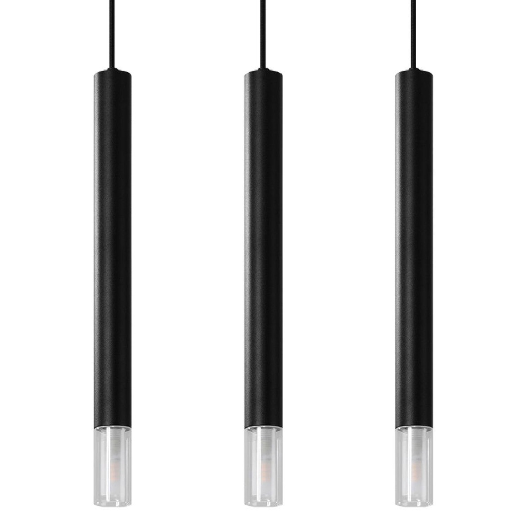 [SL.0962] WEZYR 3 pendant lamp black